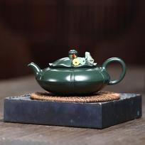 Tradition Yixing Purple Clay Teapot Handmade Frog Lotus Tea Pot Chinese Household Beauty Kettle Zisha Tea Set Accessories 200ml