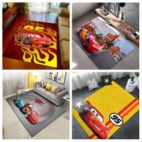 Carpets Home Cartoon Printed Carpet Cars Lightning Mcqueen Large Area Rugs New 50x80cm