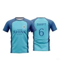 Anime Manshine City Uniform Boys Shirt T-shirt NAGI Japanese Anime Role Playing Top Men's and Women's Maillot Jersey XS blue