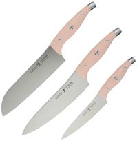 Henckels HI Style Elite Peilis Santoku Skutimo Pagamintas iš Nerūdijančio Plieno Indaplovėje Pagaminta Seki Gifu Japonijoje Japonijos Henckels Rinkinys, Rožinis, Peilis, Virėjo Peilis, rožinė