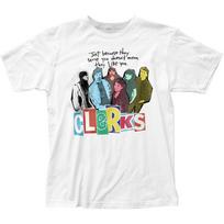 Clerks Movie Mens T Shirt Classic Pop Culture Funny Movie Tee New White XXL