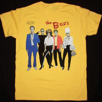 The B-52's band Men T-shirt Yellow Unisex Tee Alls XL