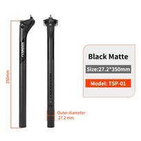 TOSEEK 20mm Offset Carbon bicycle Seatpost 27.2 31.6mm Road MTB Bike 350 400mm T800 High Modulus Superlight Bike Seatpost Tube Carbon Fibre&27.2MM