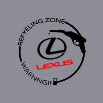 Automobilio lipdukai Logotipas Lipdukas Kuro matuoklio tušti lipdukai Vandeniui atsparūs automobilio bakelio lipdukai Lexus CT200h Fsport ES LS IS GS LC RC GC RX juoda