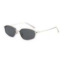 Geometric Hexagon Sunglasses For Women Men Uv400 Polarized Fashion Accessory SilverFrameGray