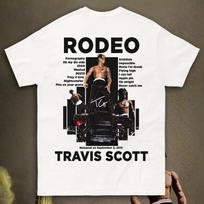 Rapper Travis Scott Tshirt Rodeo Printed 2026 Merch shirt Cotton Clothing Unisex Mens Womens TShirts Y2k Streetwear Tee M