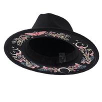 Elegant Round Top Bucket Hat With Bohemian Print And Wide Brims Music Festival Hat Fashion Acessory For Photo Props 1