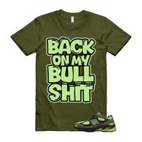 2010 Sea Moss Afterglow Olive Green Black T Shirt Match BULL S