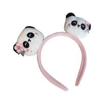 Cute Panda Face Embellished Hair Band Fashion Headbands Hair Decoration Adjustable Hairband For Women Students Adults