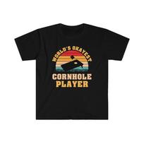 Cornhole Player Shirt | Okayest Cornhole Player | Cornhole Player Gift | Bean Bag Toss T Shirt | Cornhole King | Corhole Tshirt Unisex S