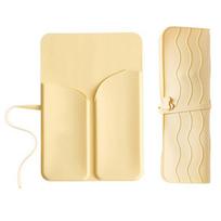Folding Hair Curler Storage Bag Silicone Curling Iron Carrying Case  Make Up Bag geltona