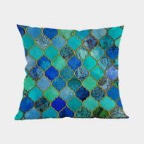 Colorful Mosaic Geometric Style Sofa Decorative Throw Pillow Case Bohemian Lantern Cotton Linen Chair Cushion Cover Cojines Peach skin 18*18(CM)-1Pcs
