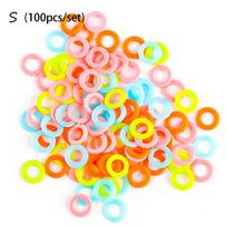 Latching Plastic Sewing accessory Crochet Ring knitting tool Locking Stitch Markers mark circle S
