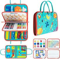 Felt Busy Board, Dressing Board Educational Toys Children'S Felt Learning Board Felt Early Education Fruit green; 22 * 28