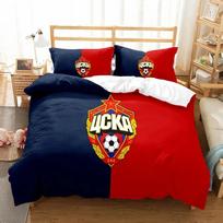 Maskvos „Cska Lokomotiv Spartak Krasnodar“ futbolo klubo patalynės komplektas su labai didele dvigule lova ir viengulėmis lovomis mergaičių patalynės komplektas 70x133cm 2pcs