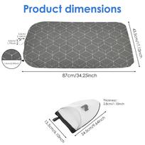 Hanging Ironing Board Portable Foldable Travel Clothes Steamer Board with Ironing Glove Hanging Steamer Pad for Travel and Home