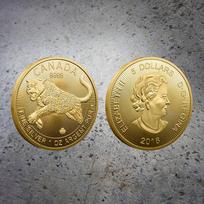 Queen of England Gold Coin, 2016, Australian Commemorative Coin, Foreign Coin, Collector's Coin, Commonwealth Queen, Cheetah Gold and Silver Coins auksas