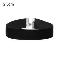 Statement Jewelry Classic Vintage Elegant Velvet Choker Gothic Necklace Black Ribbon 2.5cm