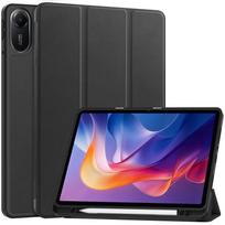 Tablet Case for Xiaomi Redmi Pad 2 Tri-Fold Tablet Case with Stand, Multi-Angle Folio Cover juoda
