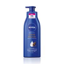 NIVEA Cocoa Nourish 400ml kūno losjonas su giliai drėkinančiu serumu | 72 val. drėkinimas | Su kakavos sviestu ir kokosų aliejumi | Nesiriebaluoja & Suteikia sveiką išvaizdą