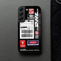 Paprastas Dhl Express Etiketės Telefonų Dėklas Stiklas Skirtas Samsung Galaxy S21 S25 S22 S20 S24 S23 Ultra Fe Plus A16 A34 A54 A24 Coque Samsung S25 Ultra black