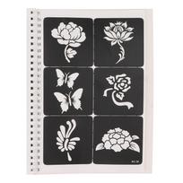Airbrush Tattoo Templates 97 Patterns Waterproof Reusable Portable Temporary Tattoos Body Art Painting Templates
