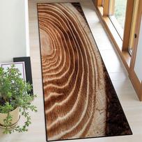 Medžio rašto kilimas-takelis Modernus minimalistinis namų dekoro kilimas Minkštas neslystantis koridoriaus, svetainės, miegamojo šono, virtuvės dekoravimo kilimėlis 40X120CM