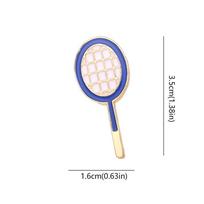 Volleyball Dripping Oil Brooch Soccer Metal Badge Simple Sports Ball Enamel Pin  Shoes Buckle Badminton Racket