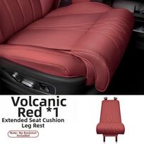 Leather Car Seat Leg Support Pad Universal Seat Cushion New Seat Extender Leg Cushion  Long Drive A (Red)
