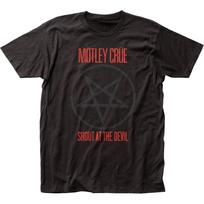 Motley Crue Shout At The Devil Mens T Shirt Music Classic Rock Band Tee Black XL