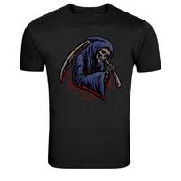 Grim Reaper Death Scythe Gothic Graphic T Shirt Dark Art Tee XXL