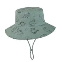 Kids Wide Brims Sun Bucket Hat for Toddler 3D Animal Theme Fisherman Cap For Outdoor Activity And Everyday Wear armijos žalia spalva