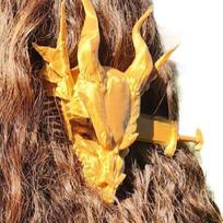 Fashionable Dragon Head Skull Hairpin Nonslip Teeth Hair Clip Updos Hair Stick For Masquerades Party and Theme Event Wear auksas