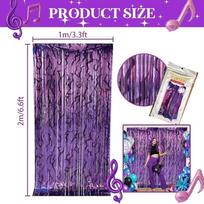 Foil Fringe Curtains Pop Music Theme Backdrop Decorations  Wedding Party Decor Supplies