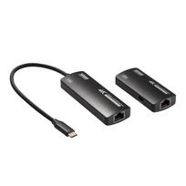 Sanwa Supply USB to HDMI Conversion Extender extends up to solid wire USB power supply HDCP Type-C (4K/120Hz compatible), 70m, CAT6/6A recommended, juoda