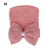 Soft Soft Turban Hats for Baby Girls Nursery Beanie Cap with Bow Baby Hats Newborn Hospital Hat H