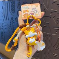 Pattern Siamese Cat Pendant Cat's Paw Hairball Pupp Pendant Puppy Cat Keychain  Unisex Style 3