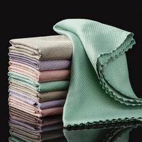 1-10Pcs Microfiber Glass Cleaning Cloth Rag Lint-Free For Windows Car Kitchen Mirror No Trace Reusable Fish Scale Rag Polishing 1Pcs 30x40cm