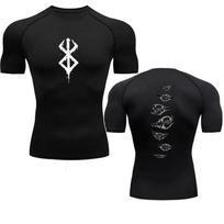 2026 Anime Berserk Guts Men's Compression Shirt Fitness Sport Running Tight Gym TShirts Athletic Quick Dry Tops Tee Summer S juoda