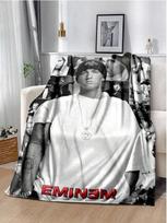 Hip-Hop dainininkas meta pledą ant sofos, lovos, kelionėms, namams, žygiams, iškyloms, lovos patalynė, super minkštas flanelinis pledas, gimtadienio dovana#Spalva_24,Dydis_100X150CM 75X95CM pilka spalva