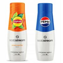 2x Lipton Ice Tea Peach Sodastream Syrup + Pepsi for Soda Maker