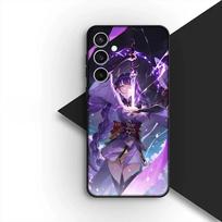 for Samsung Galaxy S24 S25 S23 FE Ultra Plus S7 Edge S25+ S23+ A56 5G Phone Cover Soft Case Genshin Baal Raiden Shogun Impact Galaxy S25 Edge