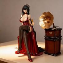 Azur Lane Taihou Formal Red Dress Version 22cm PVC Beautiful Anime Figure PC Case Decoration Gift