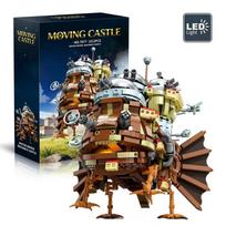 Anime Moving Castle Statybinių Blokelių Rinkinys, Howls Pilies Statybos DIY Modelis Kolekcionuojami Žaislai Gimtadienio Dovana Gerbėjams Vaikams (1513 vnt.)