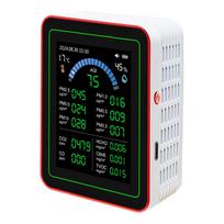 18-in-1 Air Quality Monitor with CO2 Monitor/HCHO/TVOC/Temperature/Humidity TFT Display Air Quality Meter for Home Office balta