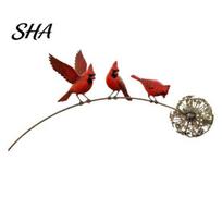 Charming Garden Decoration Animal Stake, Rustic Yard Art Decorations with Dandelion Accent, Metal Reflective Memorial Piece Sculpture for Lawn 1pc C