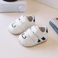 Infant Kids Leather Soft Bottom Shoes With Velcro Closure For Spring Autumn 14 balta