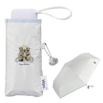 Animal Light Gray Light UV for Sunny and Rainy Folding for Commuting and 2026Wpc. Parasol, Light-Blocking Embroidery, Mini, Heat-Blocking/100%
