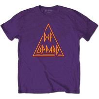 Def Leppard T Shirt Classic Triangle Band Logo new Official Mens Purple XL