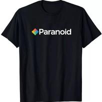 PARANOID TSHIRT sizes S M L XL XXL colours Black White S
